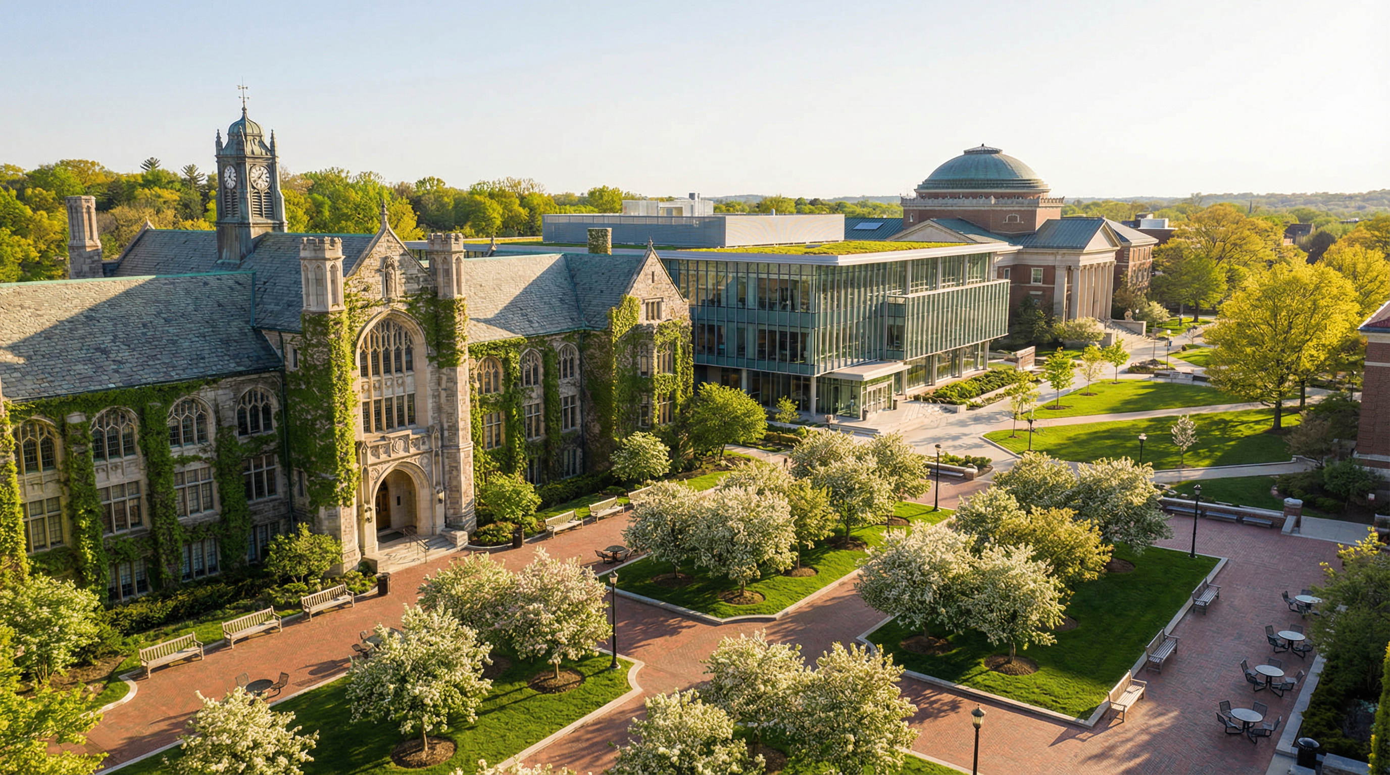 Prestigious university campus